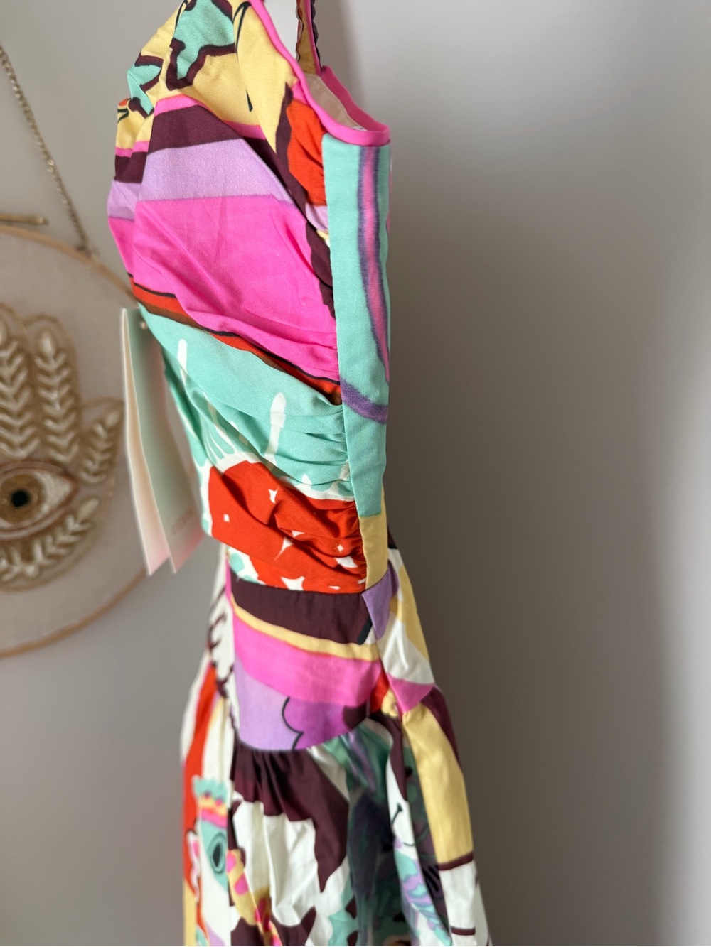 Ciebon colorful zodiac print cotton sleeveless midi dress - Picture 8 of 10